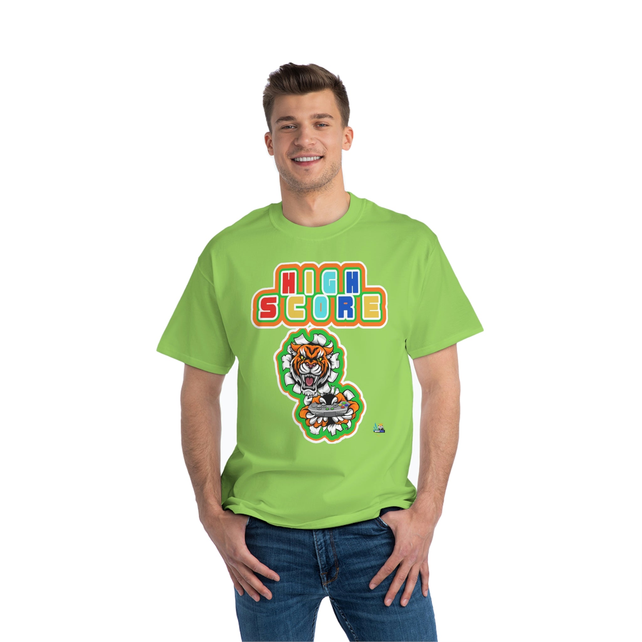 High Score Tiger Edition Heavyweight Unisex Gaming Tee