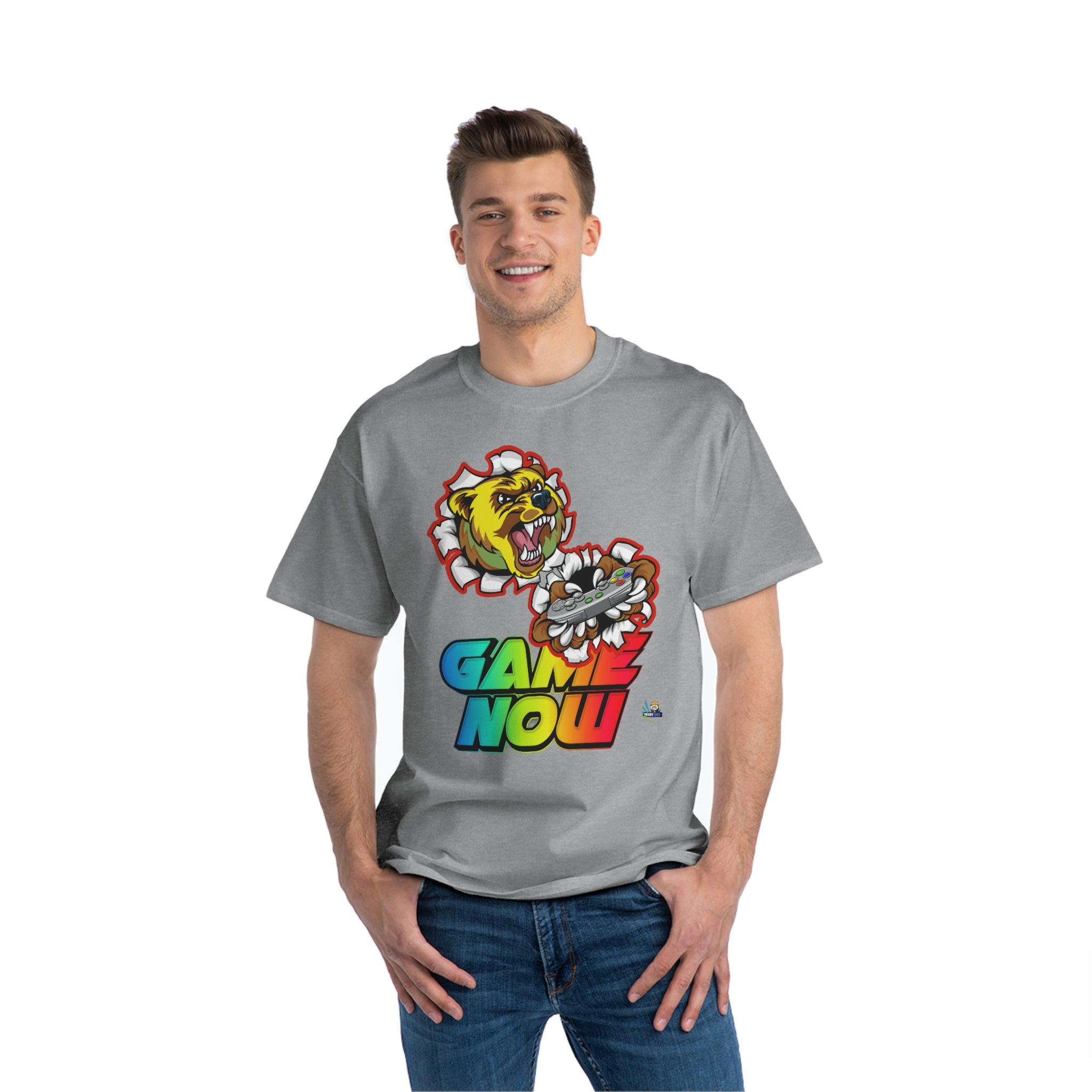 Game on NOW Bear-y Edition Heavyweight Unisex Gaming Tee