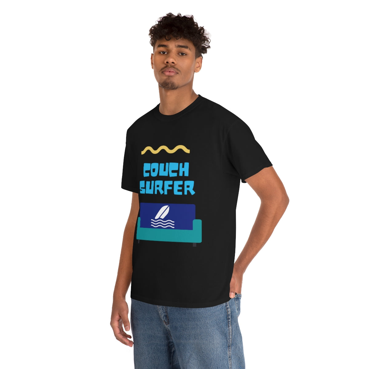 couch surfer heavyweight tee