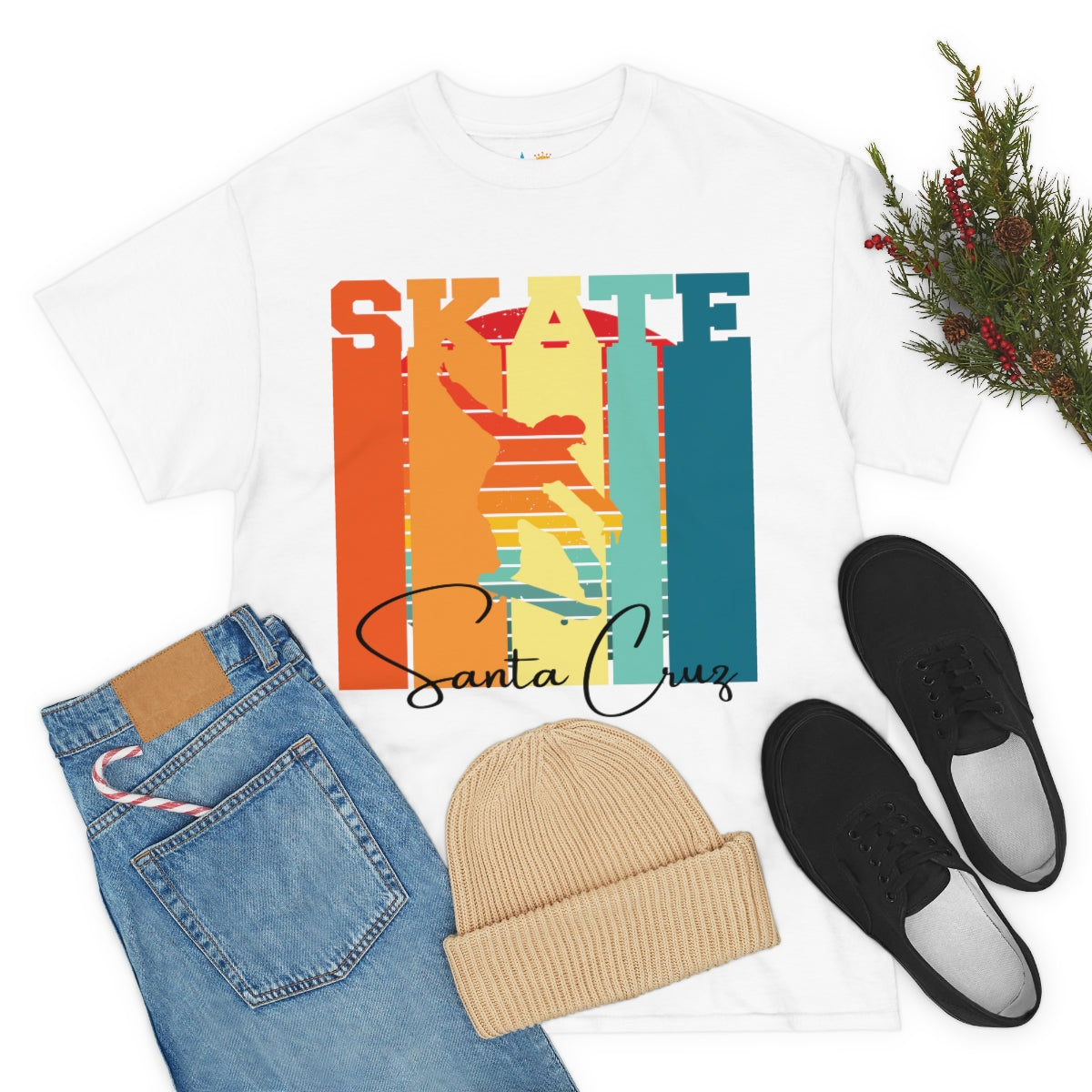 skate santa cruz heavyweight tee