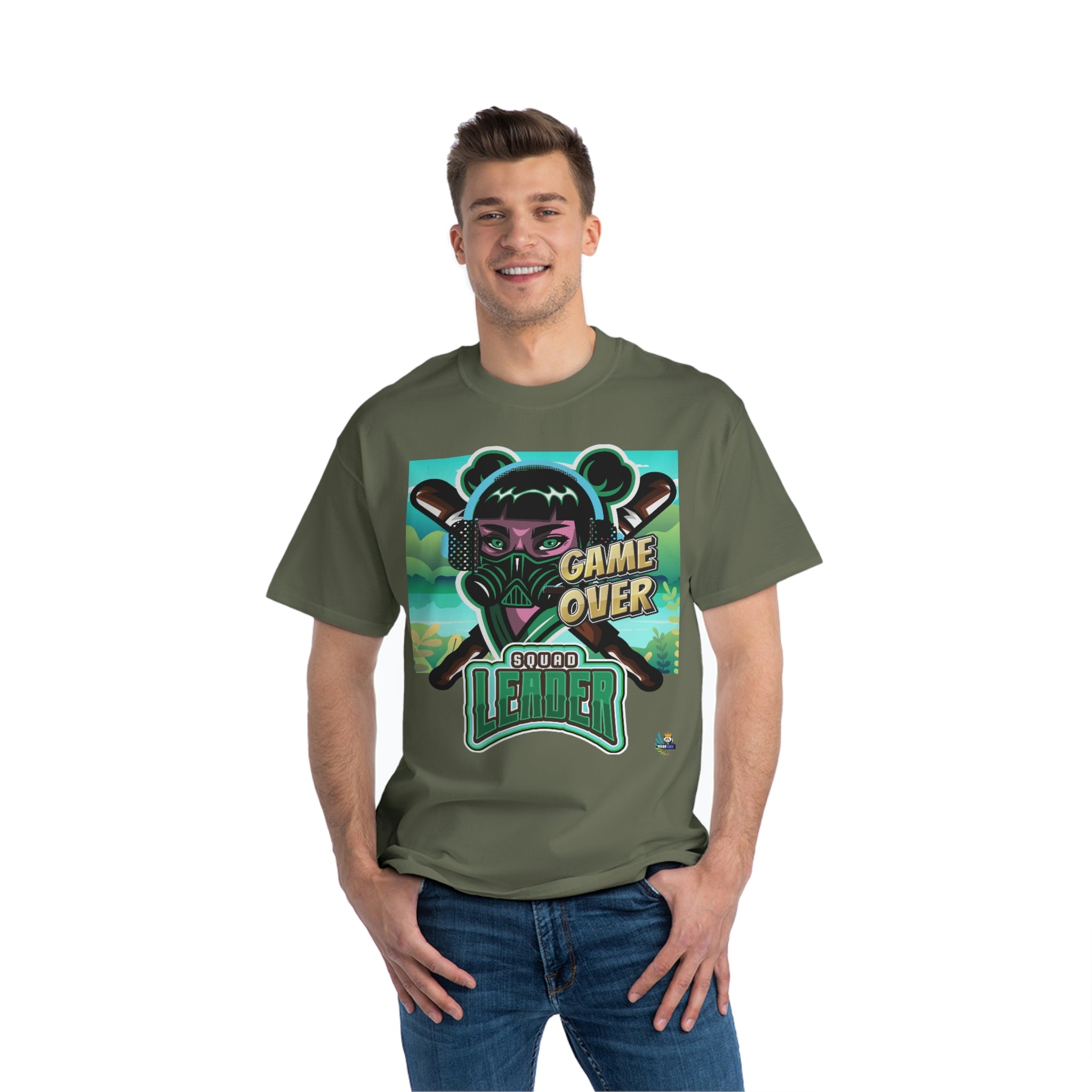 Squad Leader Game Over Heavyweight Unisex Gaming Tee