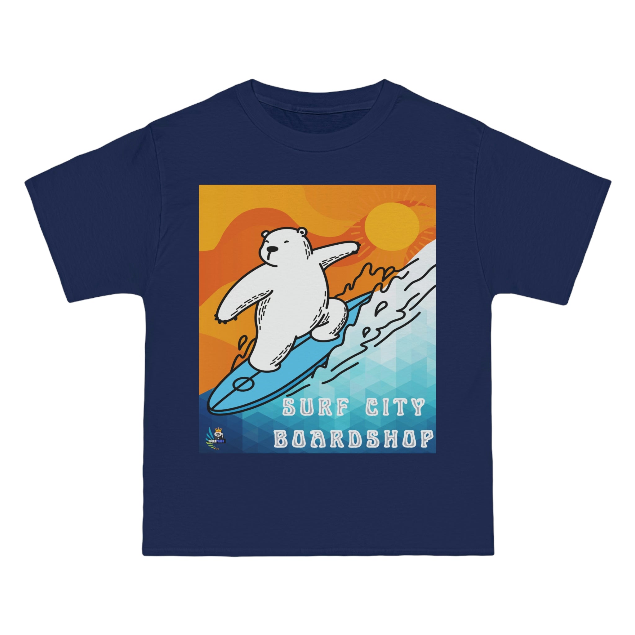 Surf City Boardshop Polar Bear Mascot Sunset Edition Heavyweight Tee