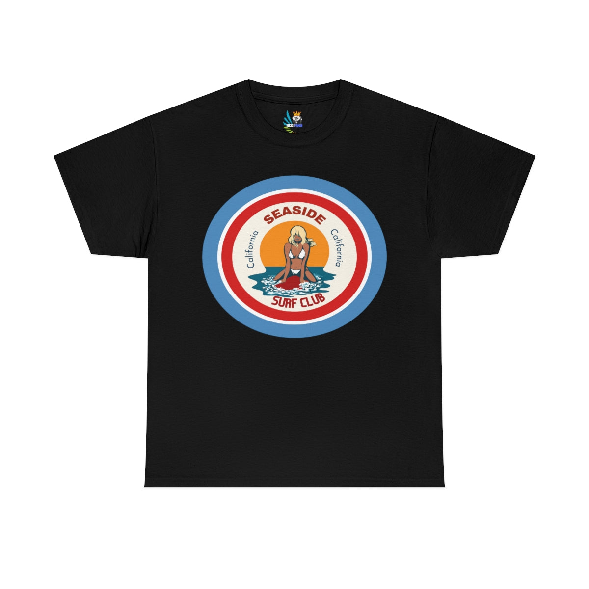 seaside surf california heavyweight tee