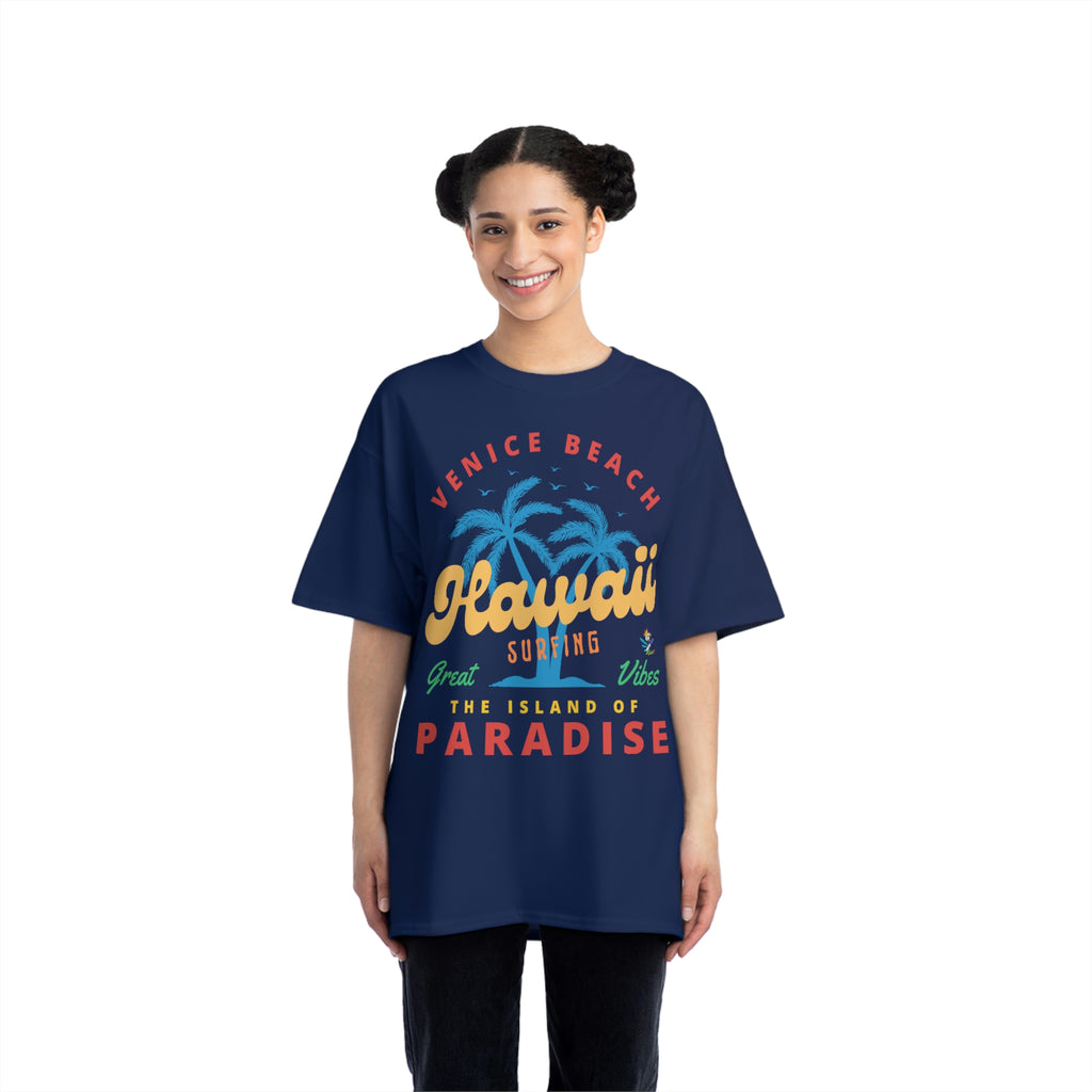 Waikiki Hawaii Surfing Heavyweight Tee