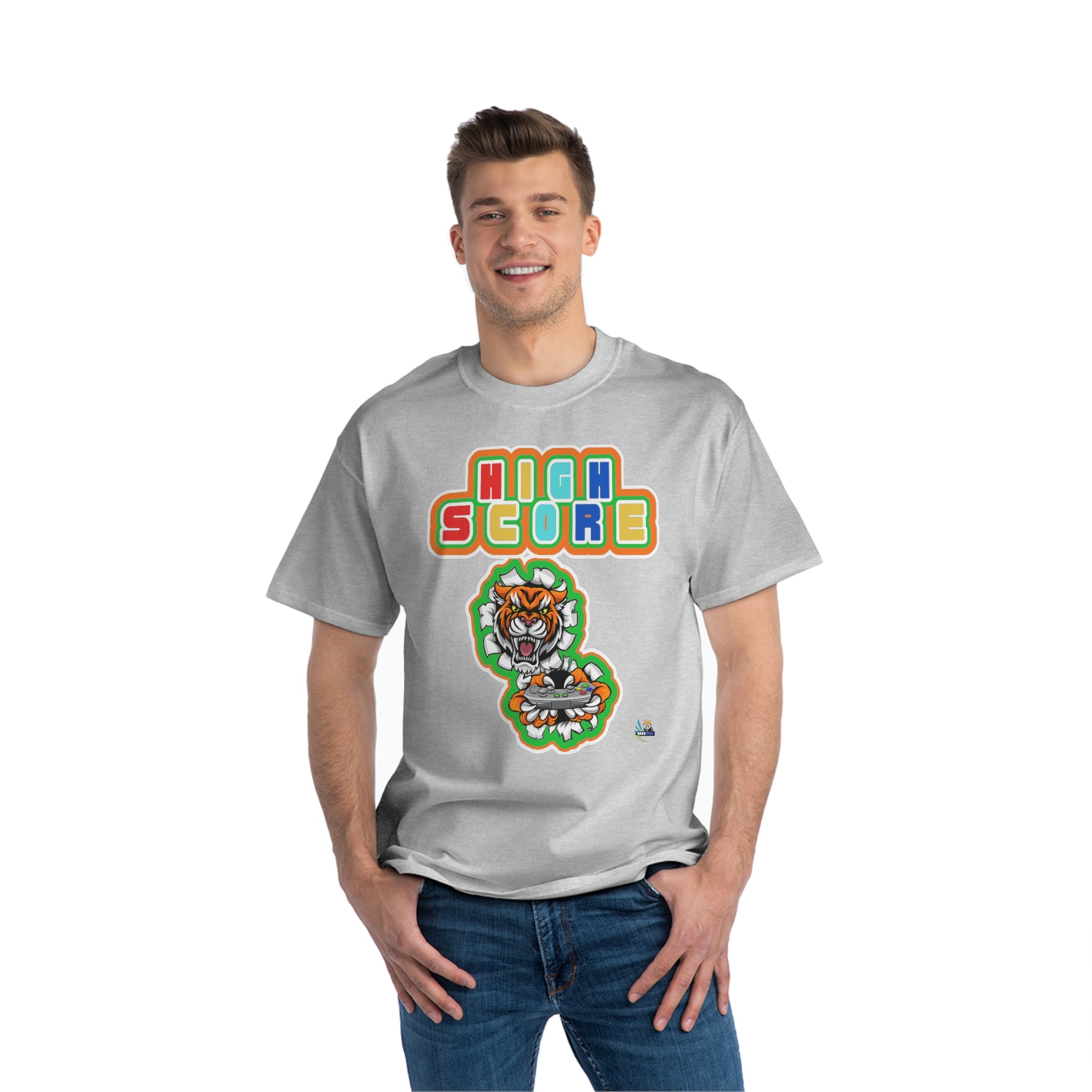 High Score Tiger Edition Heavyweight Unisex Gaming Tee