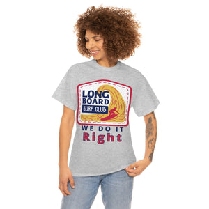 long board surf club heavyweight tee