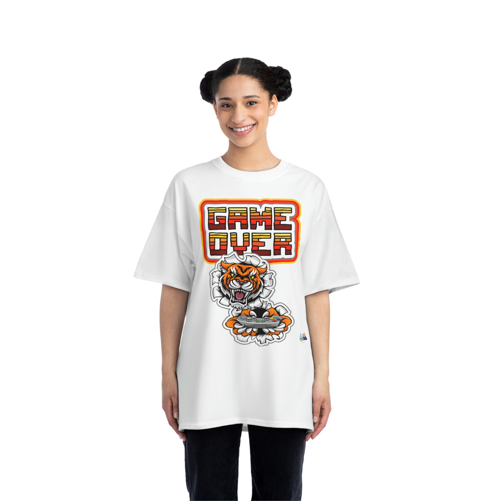 Game Over Tiger Edition Heavyweight Unisex Gaming Tee