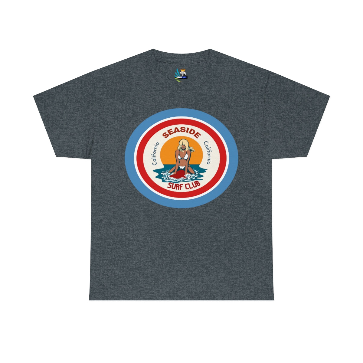 seaside surf california heavyweight tee