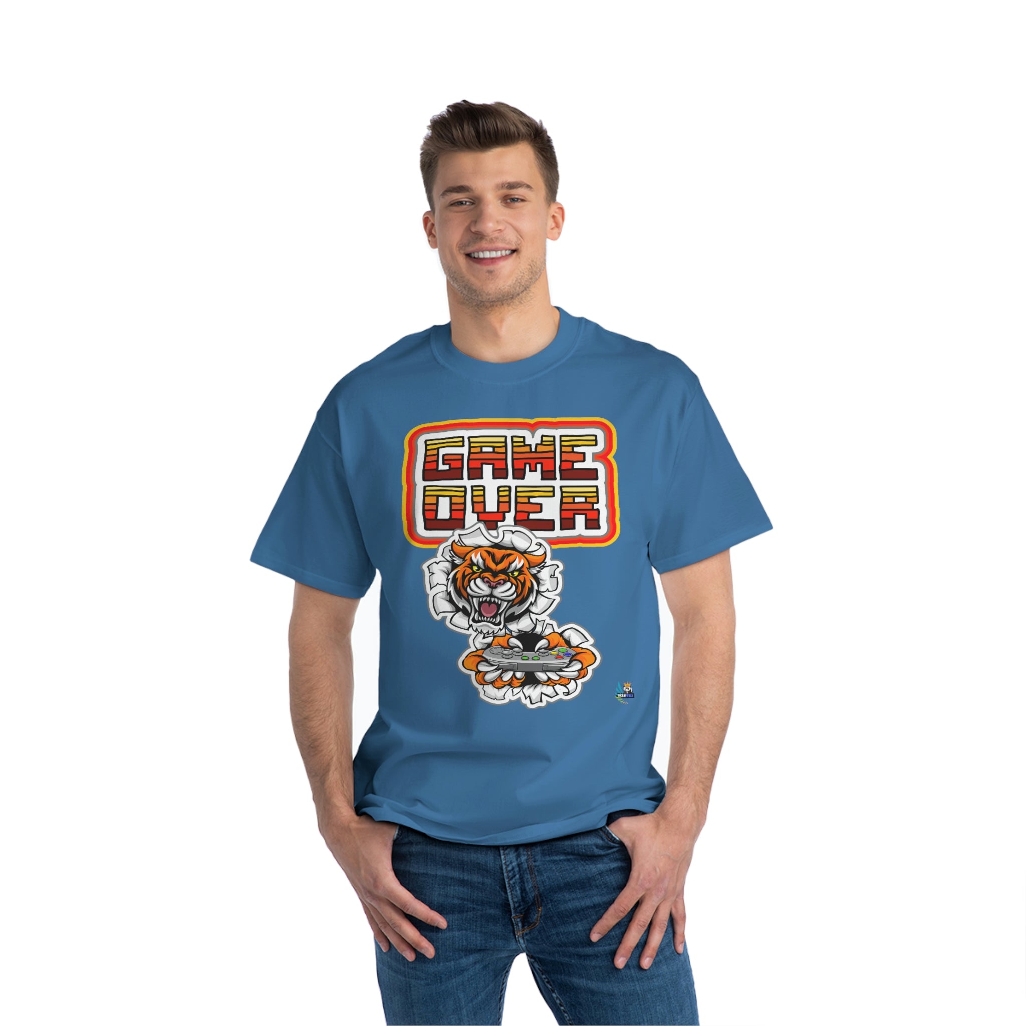 Game Over Tiger Edition Heavyweight Unisex Gaming Tee