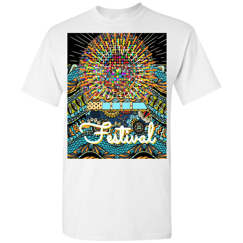 festival wanderlust - black edition tee