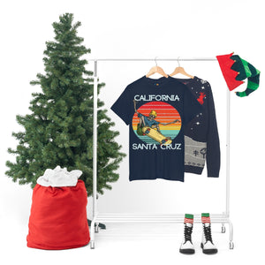 skate santa cruz skeleton beanie heavyweight tee