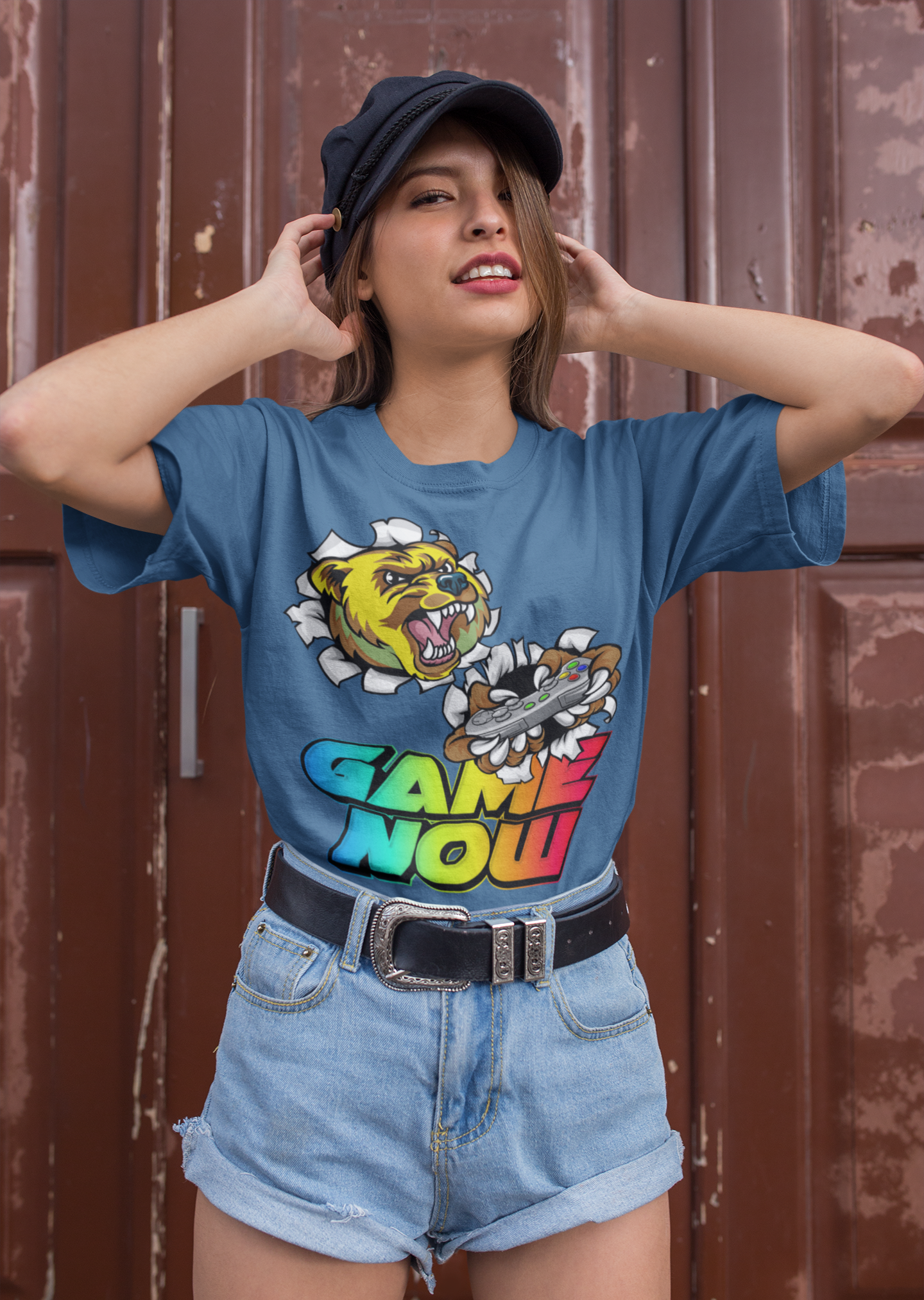 Game on NOW Bear-y Edition Heavyweight Unisex Gaming Tee