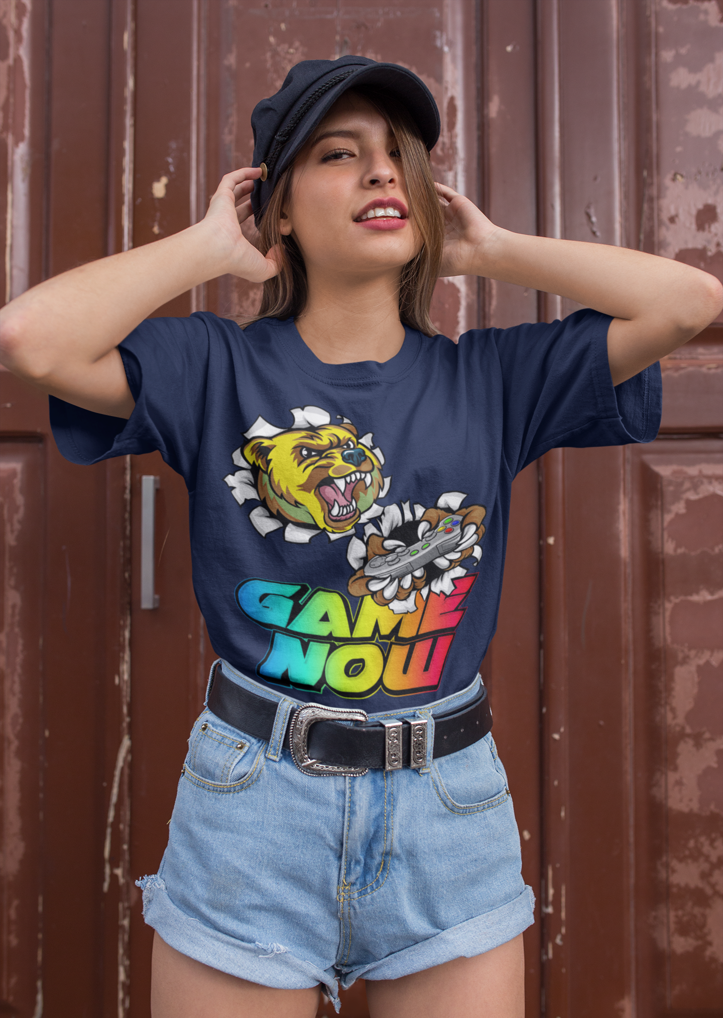 Game on NOW Bear-y Edition Heavyweight Unisex Gaming Tee