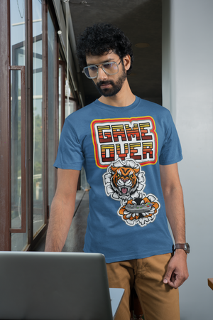 Game Over Tiger Edition Heavyweight Unisex Gaming Tee