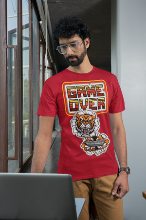 Game Over Tiger Edition Heavyweight Unisex Gaming Tee