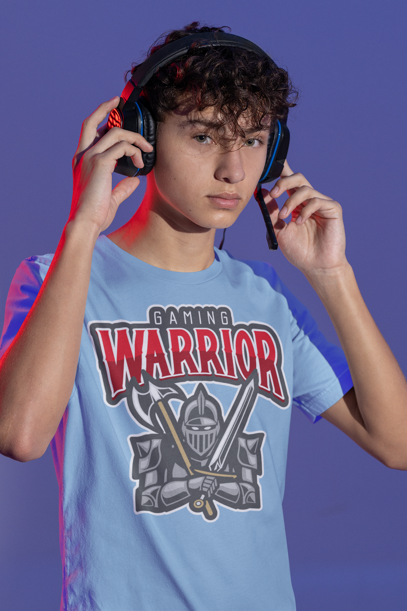 Shining Knight Warrior Heavyweight Unisex Gaming Tee