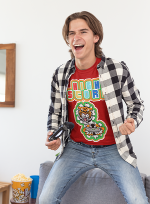 High Score Tiger Edition Heavyweight Unisex Gaming Tee