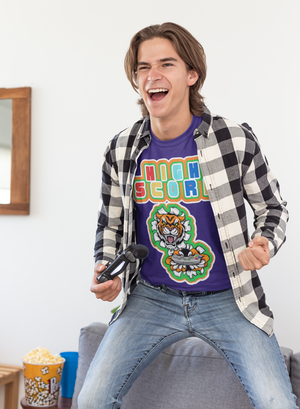 High Score Tiger Edition Heavyweight Unisex Gaming Tee