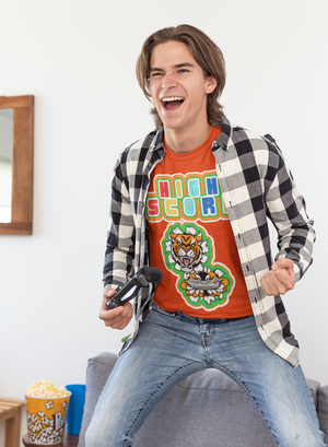 High Score Tiger Edition Heavyweight Unisex Gaming Tee
