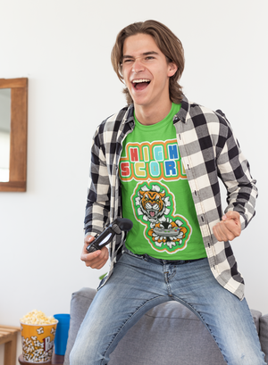High Score Tiger Edition Heavyweight Unisex Gaming Tee