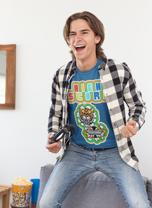 High Score Tiger Edition Heavyweight Unisex Gaming Tee
