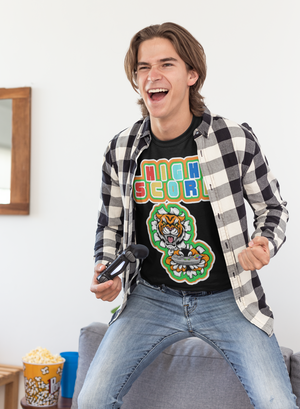 High Score Tiger Edition Heavyweight Unisex Gaming Tee