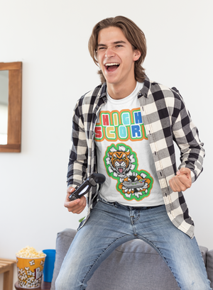 High Score Tiger Edition Heavyweight Unisex Gaming Tee