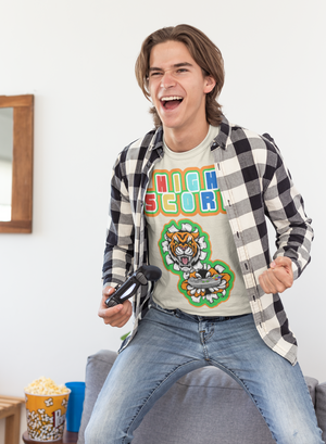 High Score Tiger Edition Heavyweight Unisex Gaming Tee