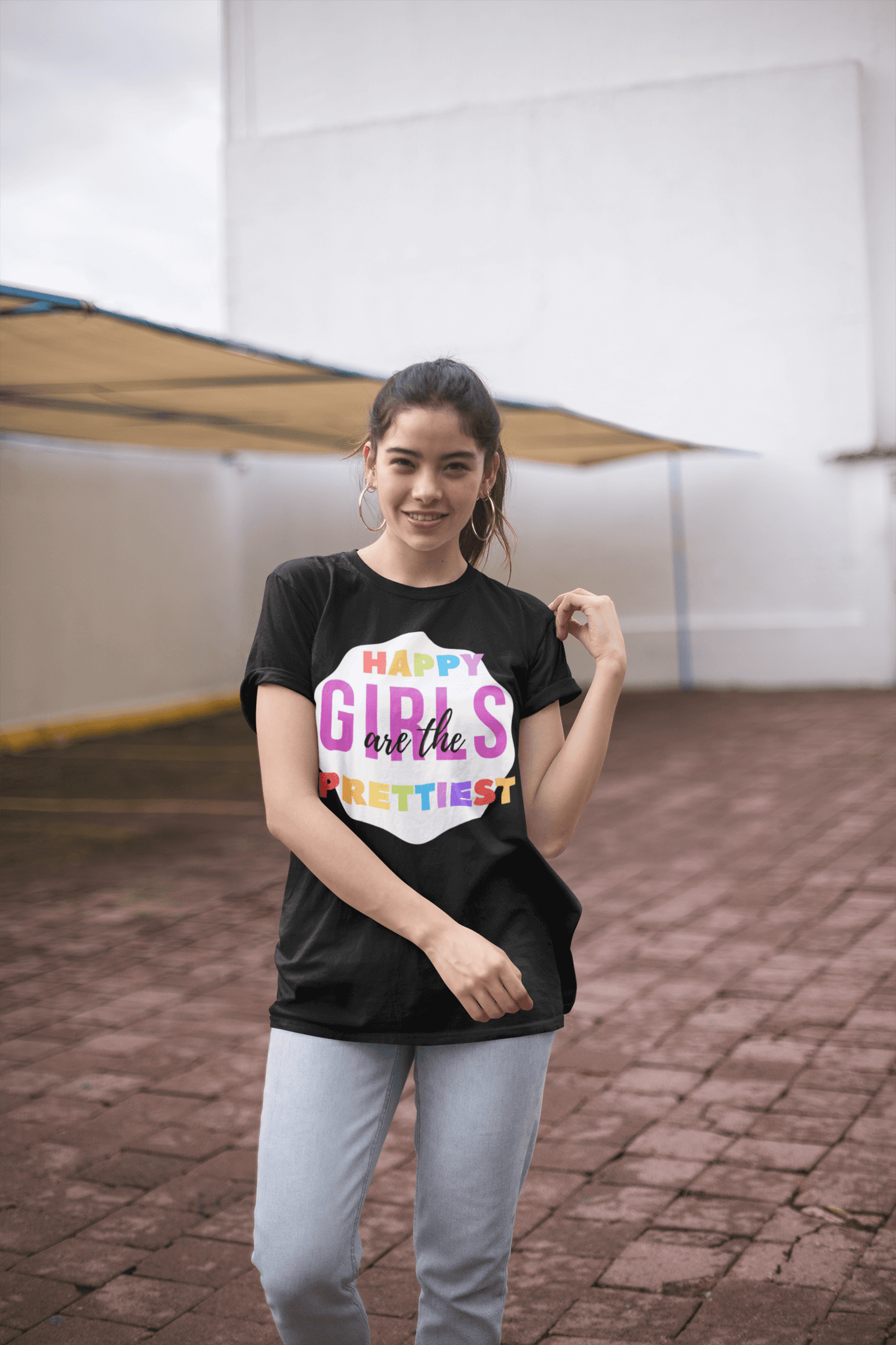 happy girls are the prettiest softstyle tee