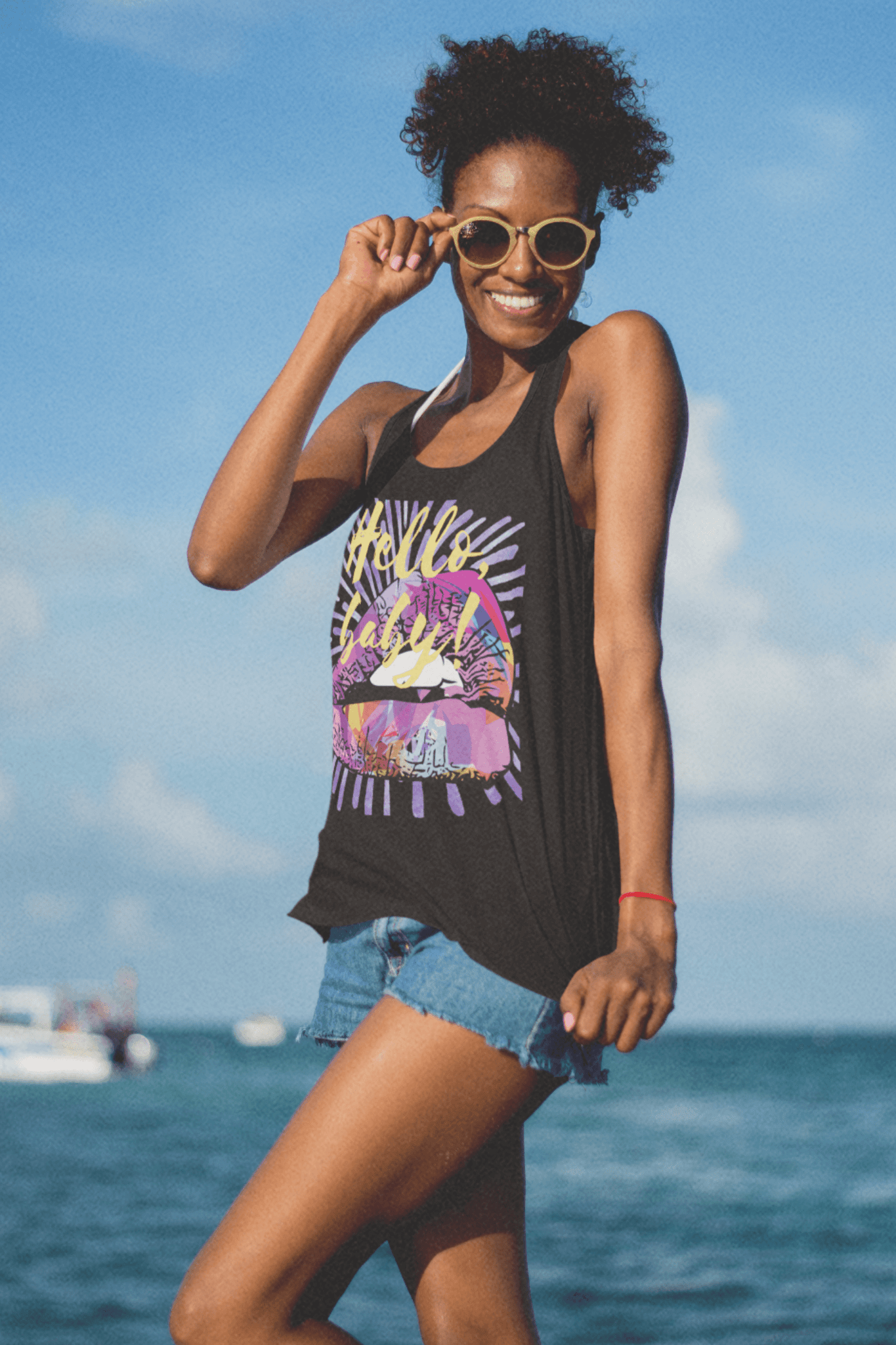 hello, baby! racerback tank