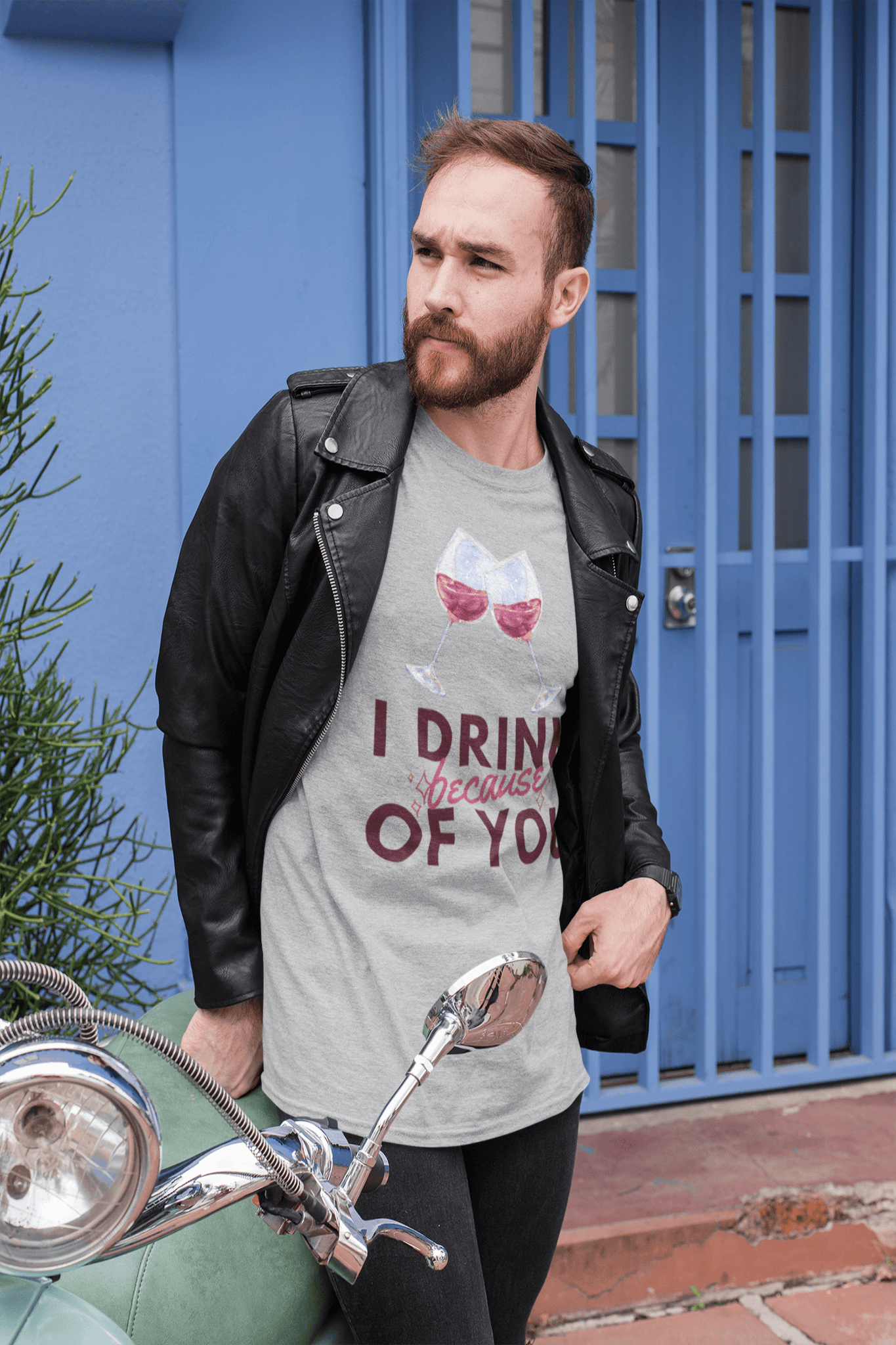 i drink because of you softstyle tee