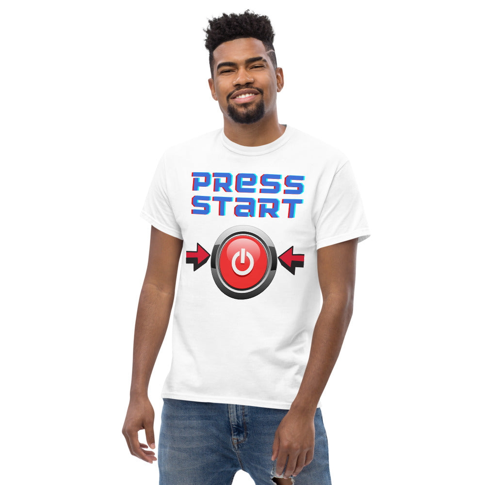 press start heavyweight tee