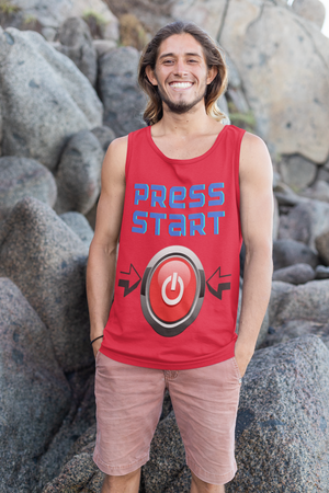 press start tank top (mens)