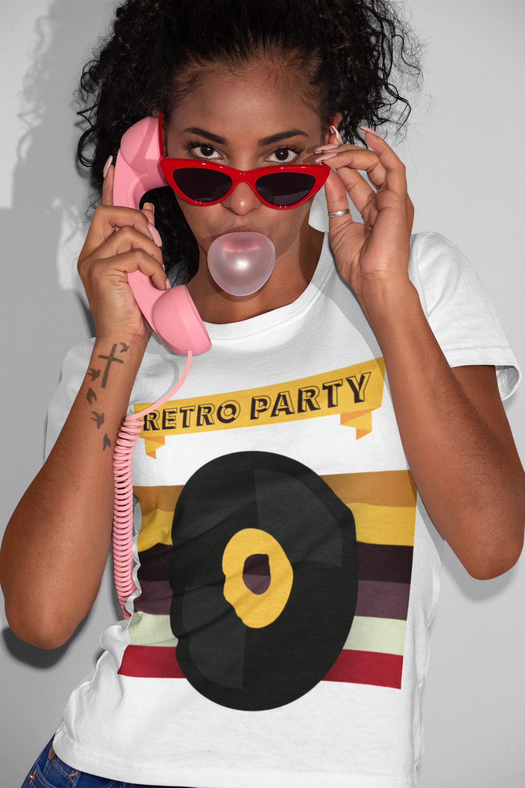 retro party usa heavyweight tee