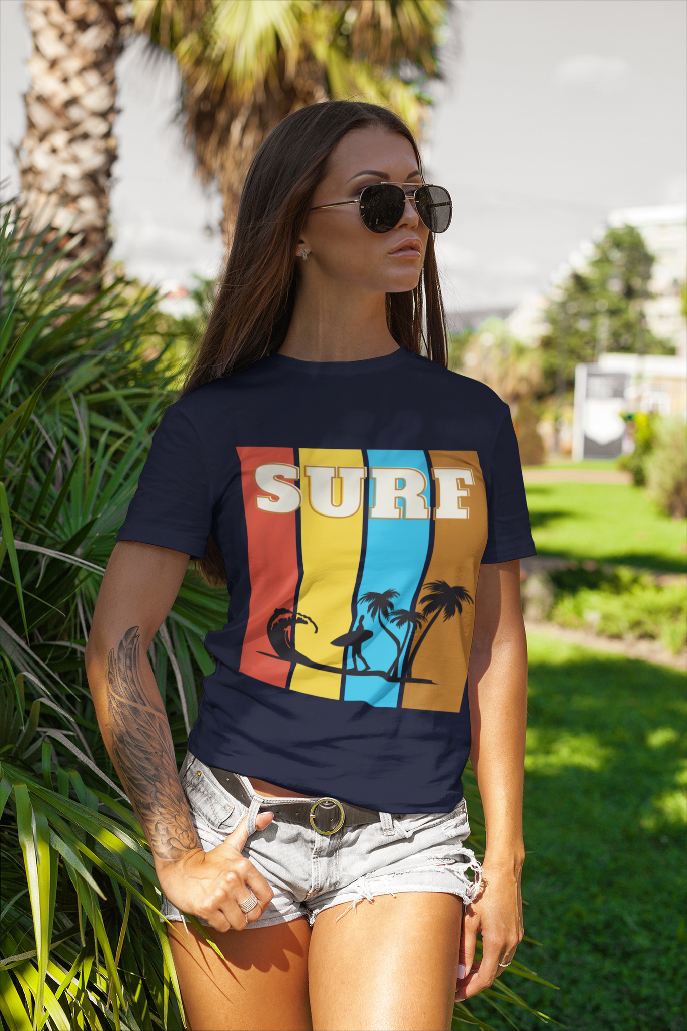 Surf is Life Palm Tree Edition Heavyweight Tee