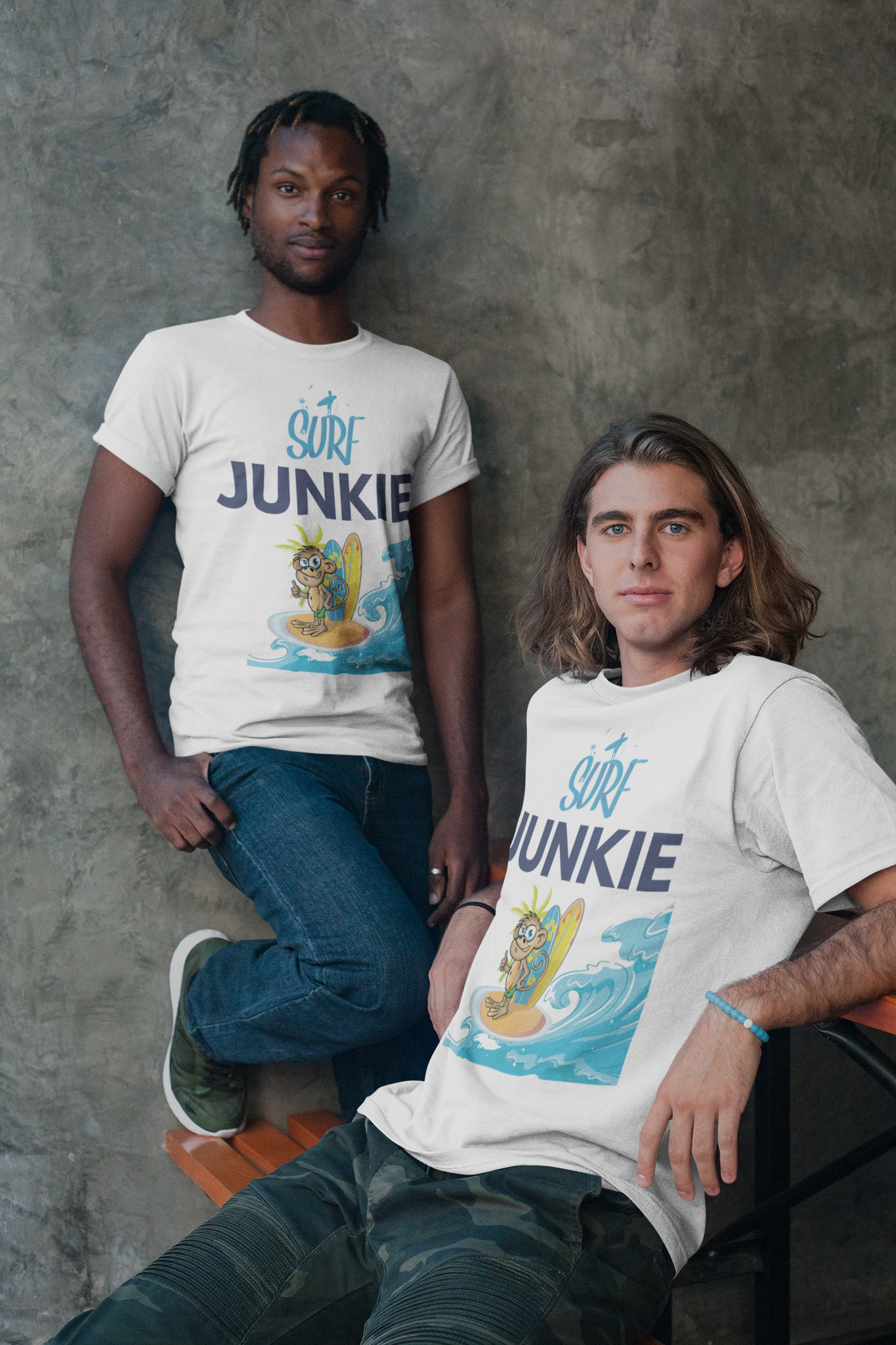 surf junkie softstyle tee