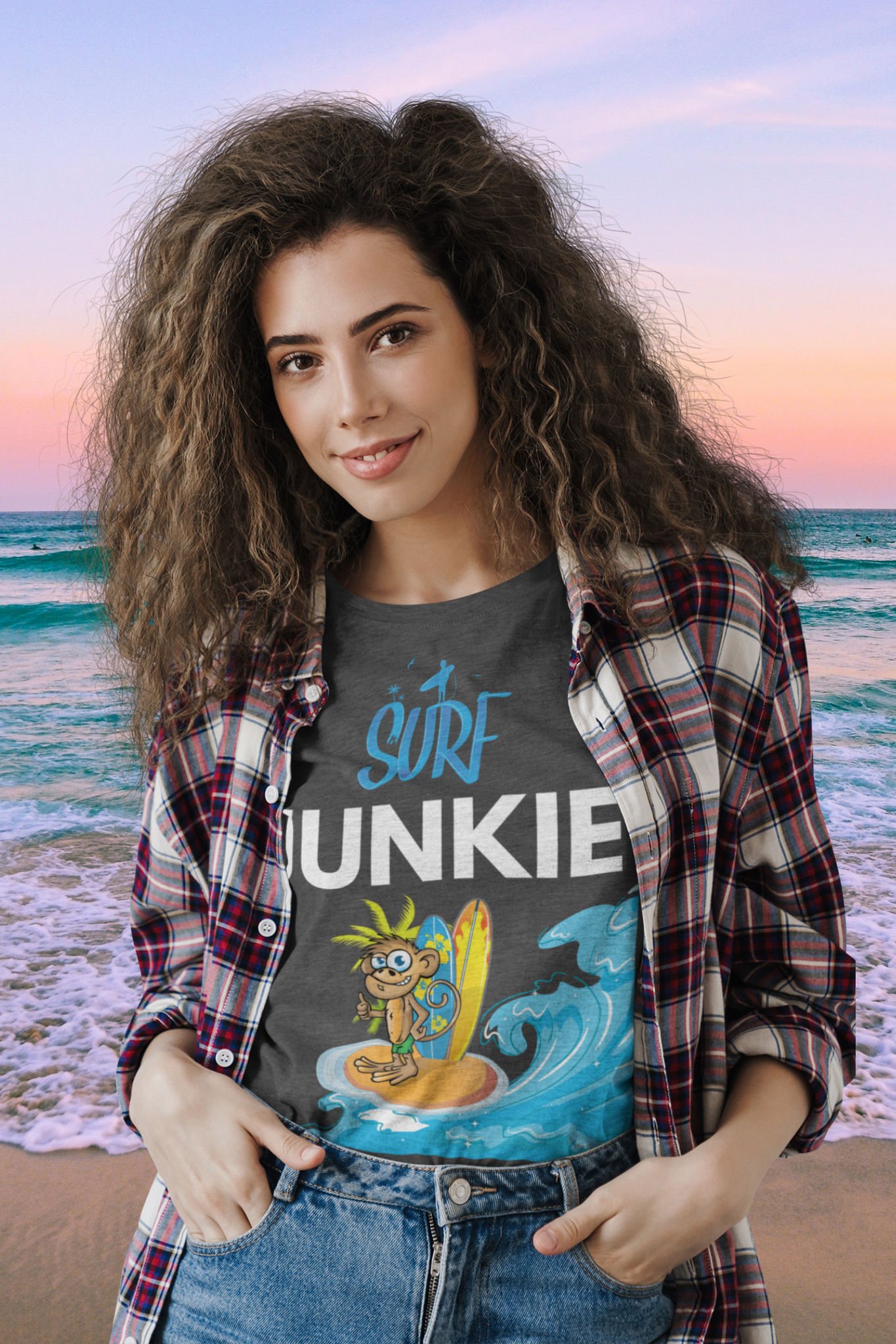 surf junkie softstyle tee