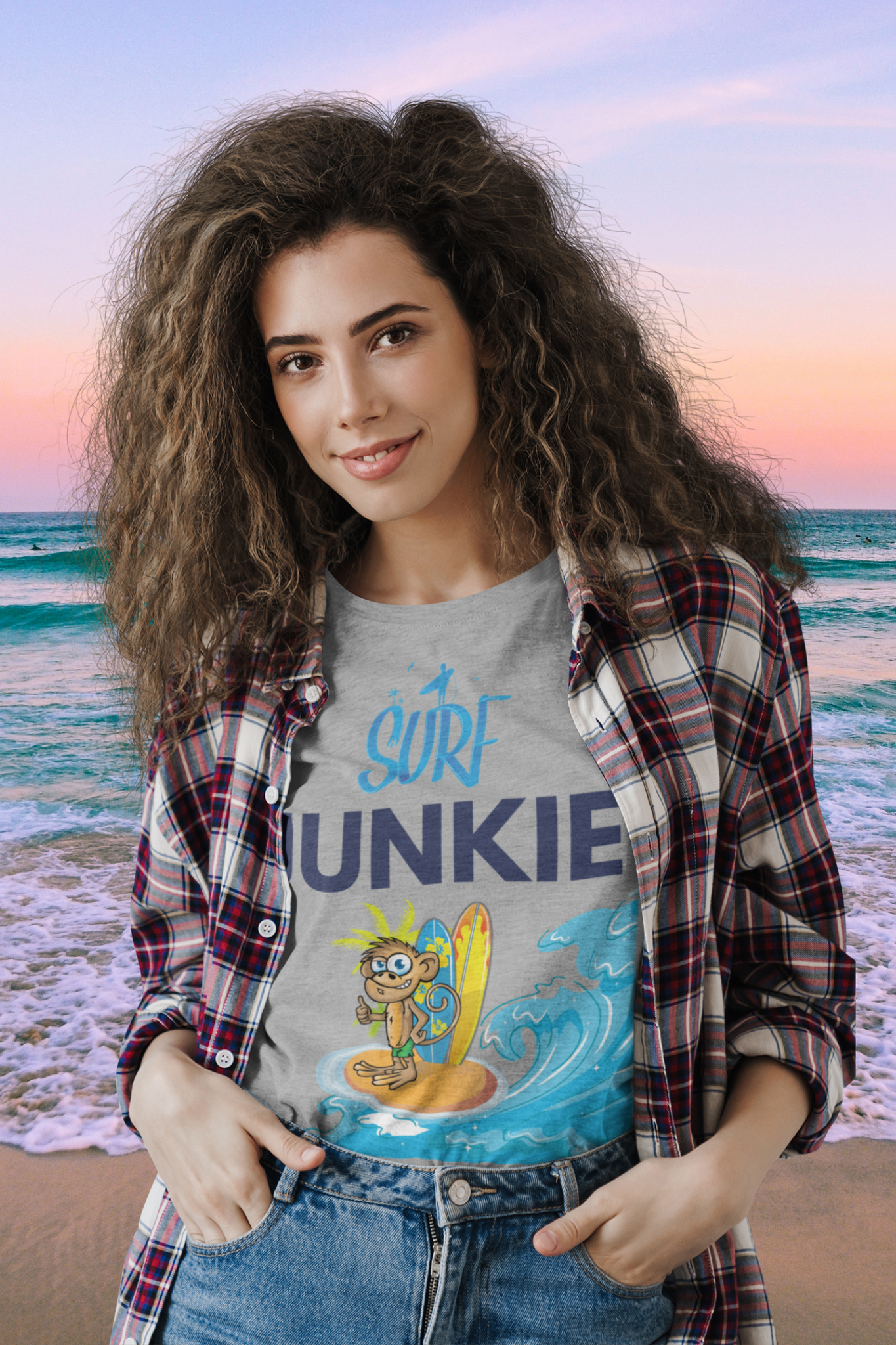 surf junkie softstyle tee