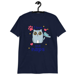 i love cats and naps softstyle tee