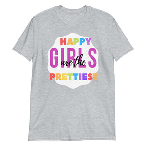 happy girls are the prettiest softstyle tee