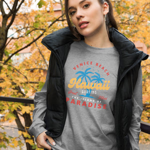 Waikiki Hawaii Unisex Long Sleeve Tee