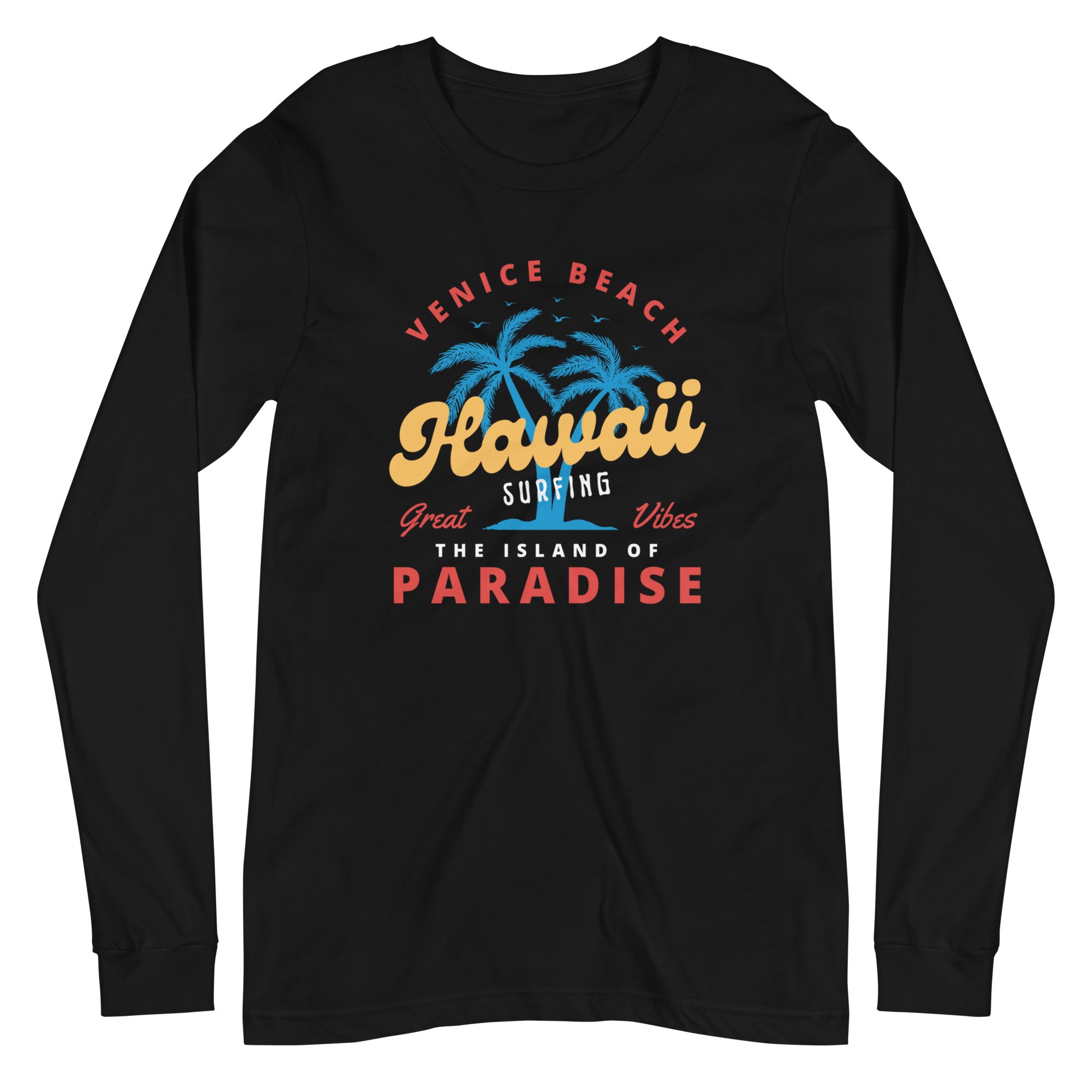 Waikiki Hawaii Unisex Long Sleeve Tee