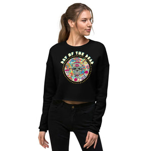 day of the dead crop sweatshirt