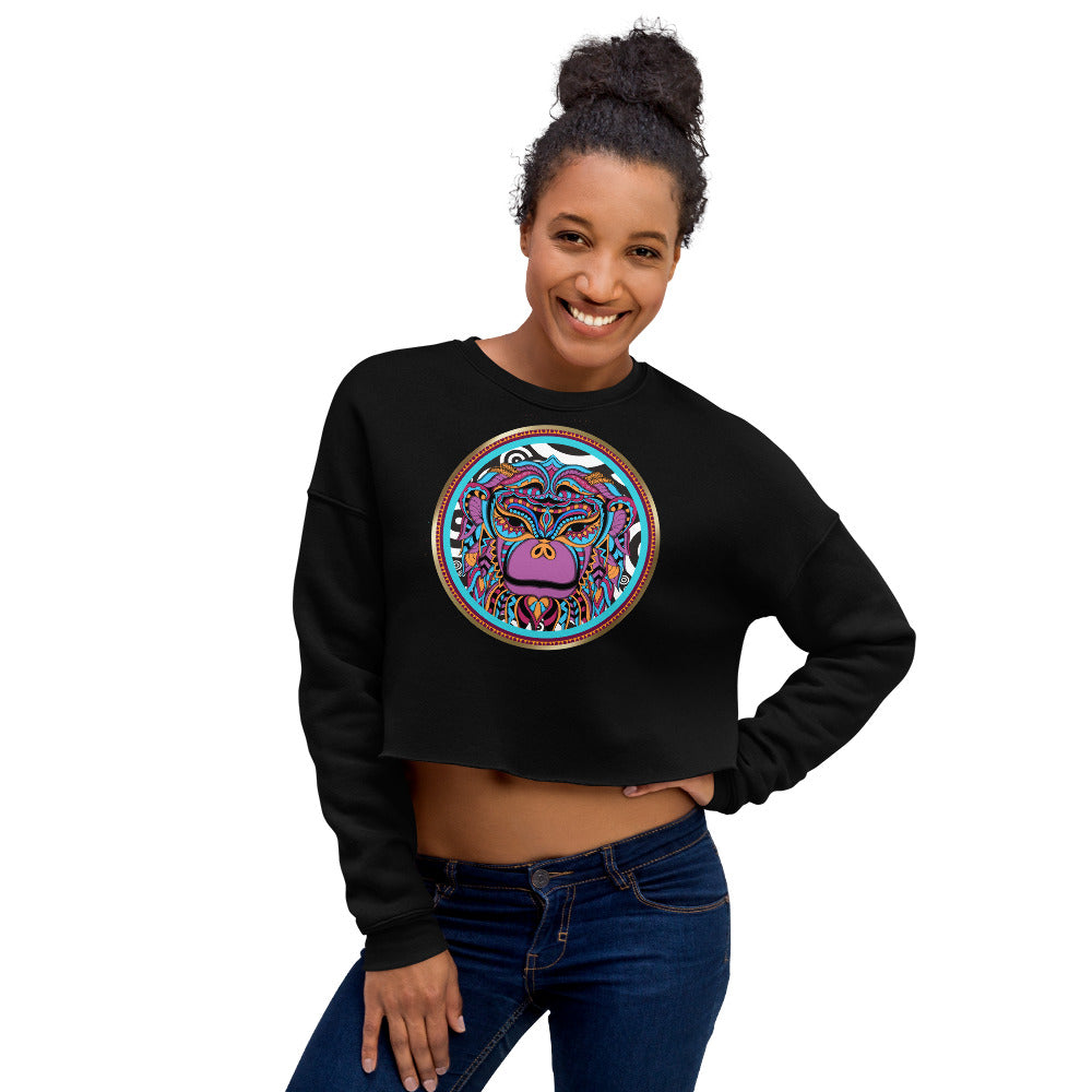 Zulu Warrior Monkey Crop Sweatshirt