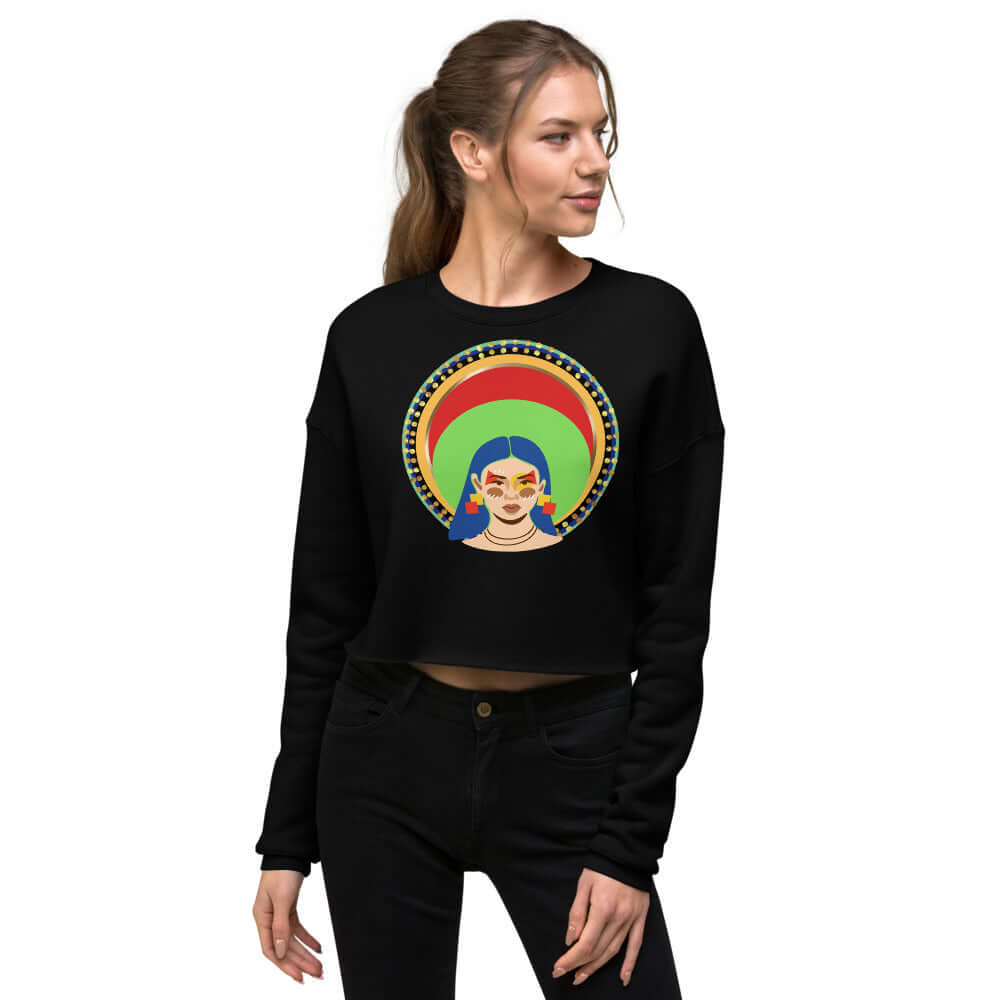 my halo crop sweatshirt