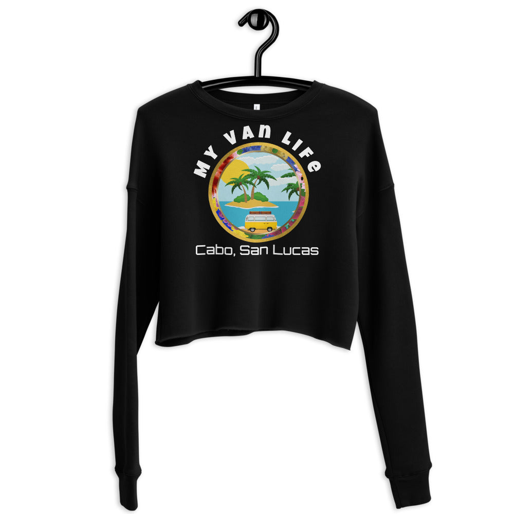 my van life crop sweatshirt