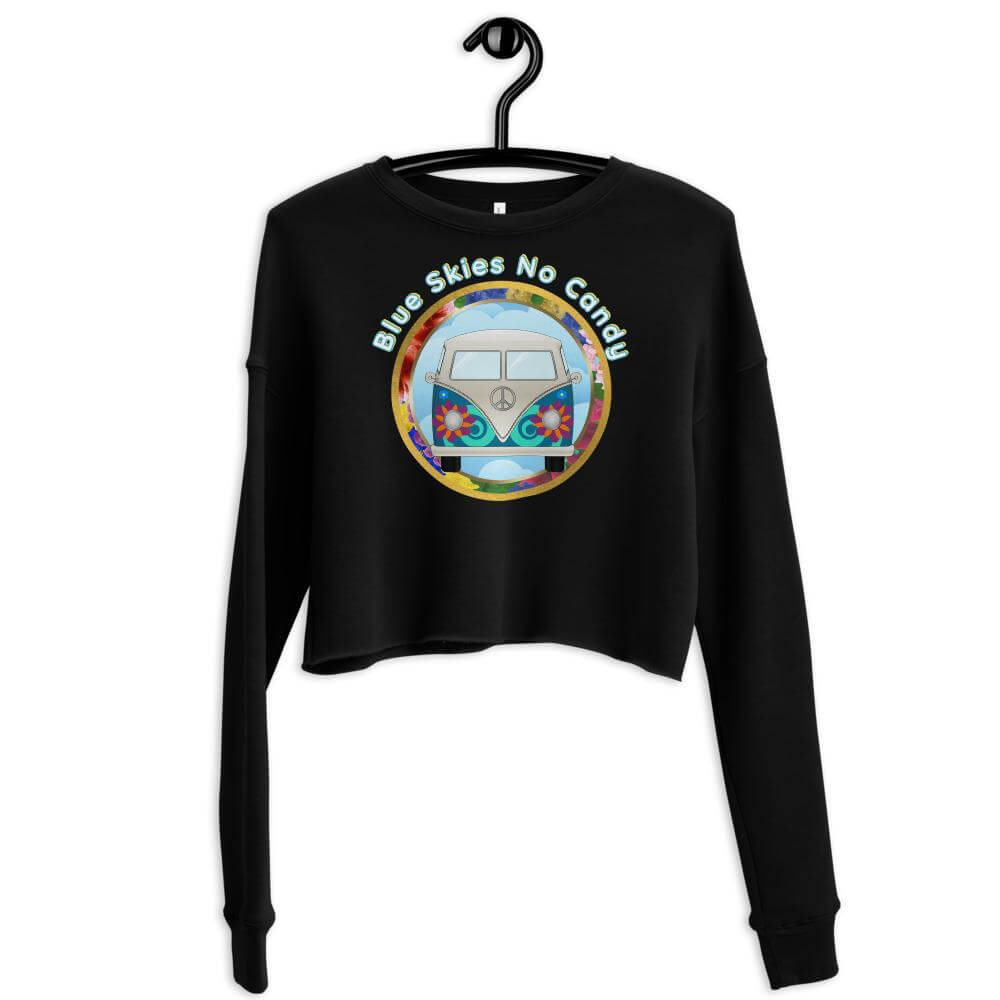 blue skies no candy crop sweatshirt