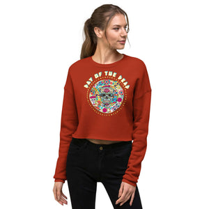 day of the dead crop sweatshirt