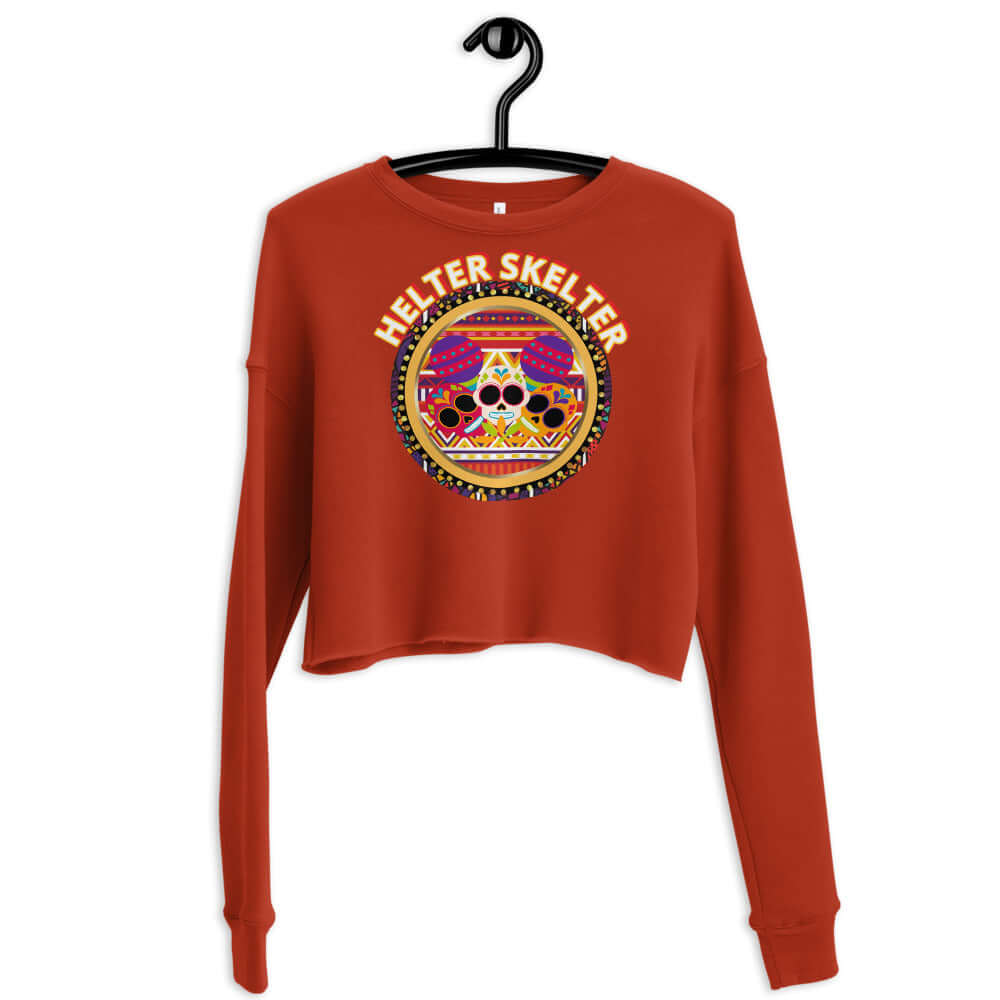 helter skelter crop sweatshirt