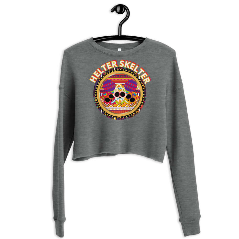 helter skelter crop sweatshirt